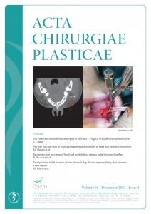obálka časopisu Acta Chirurgia Plasticae 4/2024