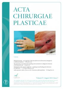 obálka časopisu Acta Chirurgia Plasticae 3/2025
