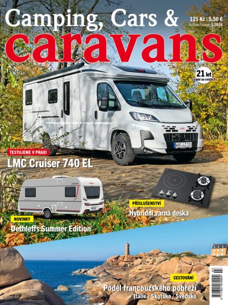 obálka časopisu Camping, Cars & Caravans (5-6) 3/2026