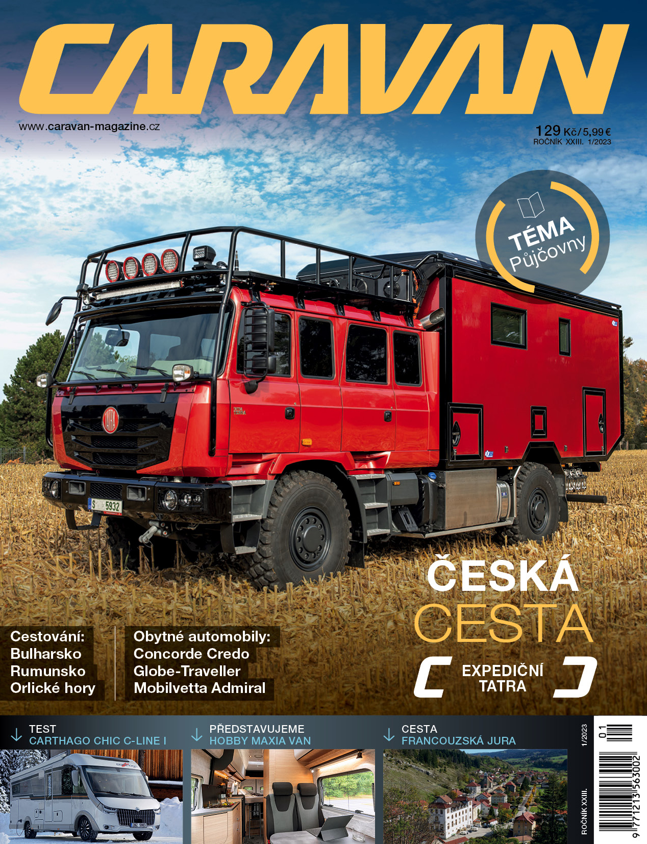 obálka časopisu Caravan Magazine 1/2023