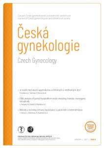 obálka časopisu Česká gynekologie  6/2023