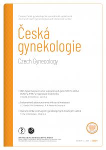 obálka časopisu Česká gynekologie  4/2024
