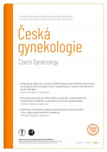 obálka časopisu Česká gynekologie  4/2026