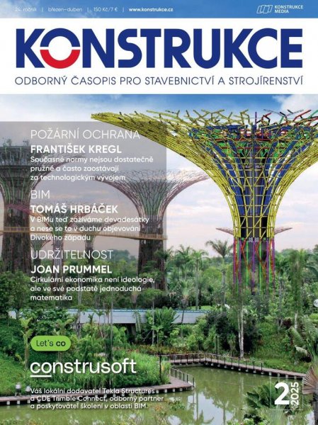 obálka časopisu Konstrukce 2/2025