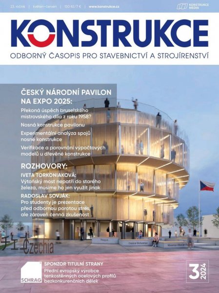obálka časopisu Konstrukce 3/2024