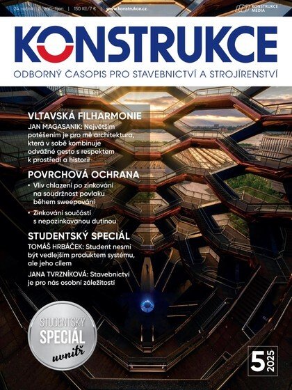 obálka časopisu Konstrukce 5/2025