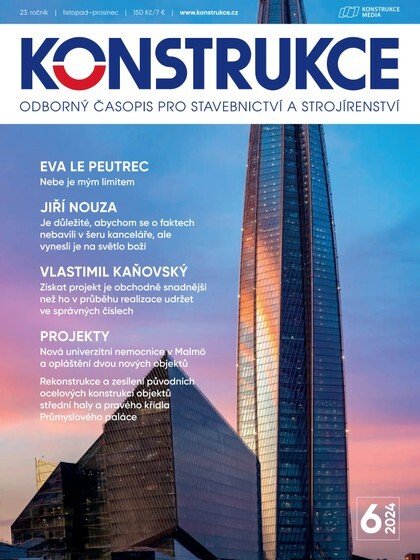 obálka časopisu Konstrukce 6/2024