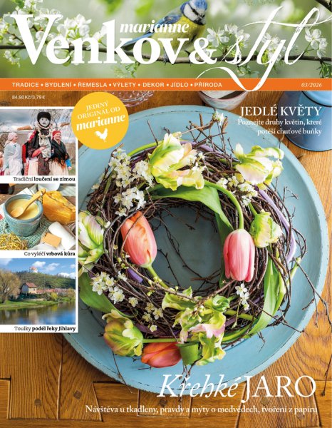 obálka časopisu Marianne Venkov & styl 3/2026