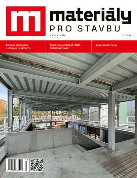 obálka časopisu Materiály pro stavbu 3/2026