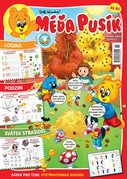 obálka časopisu Méďa Pusík 11/2024