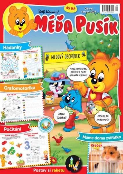 obálka časopisu Méďa Pusík 6/2024