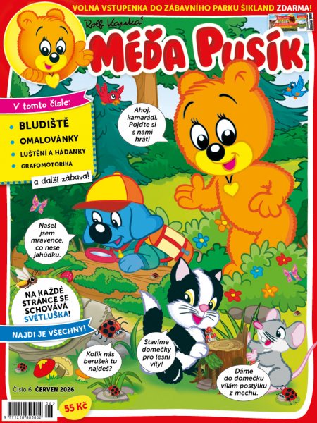 obálka časopisu Méďa Pusík 6/2026