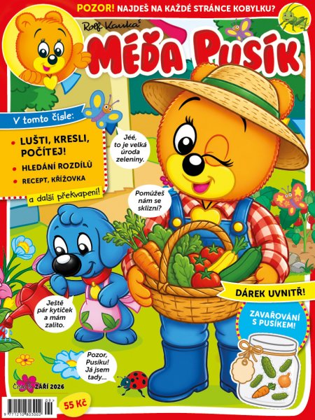 obálka časopisu Méďa Pusík 9/2026