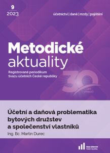 obálka časopisu Metodické aktuality 9/2023