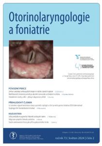 obálka časopisu Otorinolaryngologie a foniatrie  2/2024
