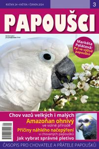 obálka časopisu Papoušci 3/2024