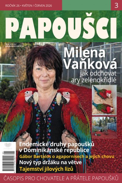 obálka časopisu Papoušci 3/2026