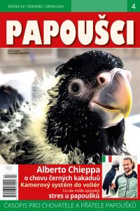 obálka časopisu Papoušci 4/2024