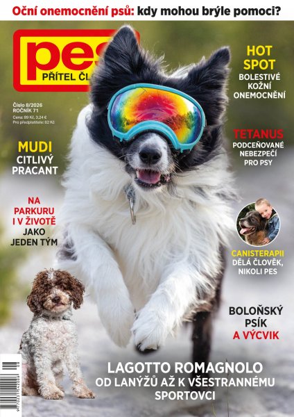 obálka časopisu Pes přítel člověka 8/2026