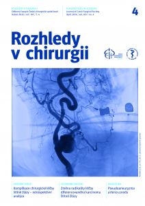 obálka časopisu Rozhledy v chirurgii  4/2026