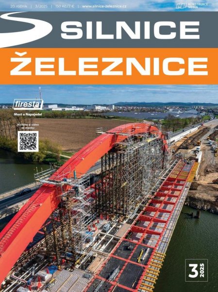 obálka časopisu Silnice a železnice 3/2025