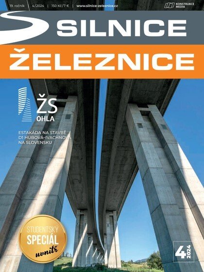 obálka časopisu Silnice a železnice 4/2024