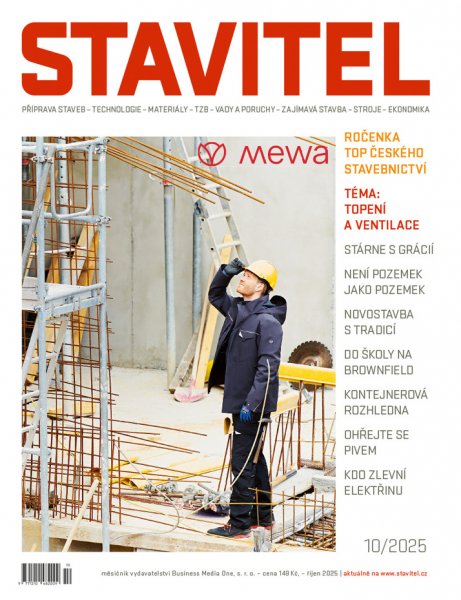 obálka časopisu Stavitel 10/2025