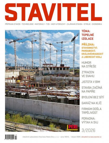 obálka časopisu Stavitel 3/2026