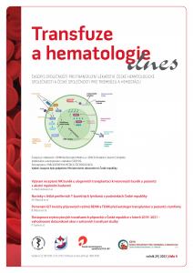 obálka časopisu Transfuze a hematologie dnes  4/2023
