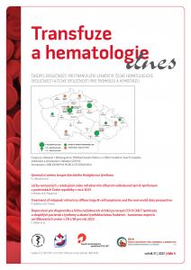 obálka časopisu Transfuze a hematologie dnes  4/2025