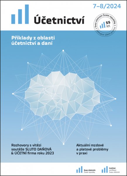 obálka časopisu Účetnictví 7-8/2024