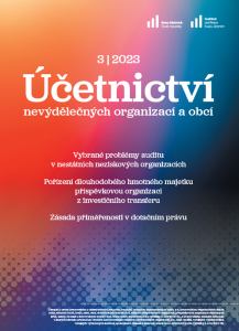 obálka časopisu Účetnictví nevýdělečných organizací a obcí 3/2023