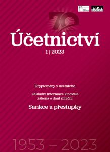 obálka časopisu Účetnictví 1/2023
