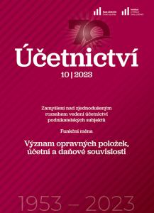 obálka časopisu Účetnictví 10/2023