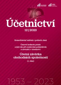 obálka časopisu Účetnictví 12/2023
