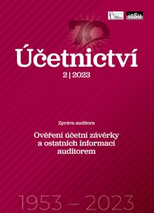 obálka časopisu Účetnictví 2/2023