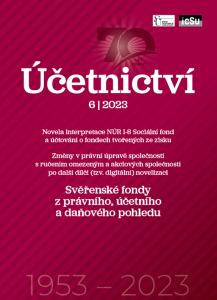 obálka časopisu Účetnictví 6/2023