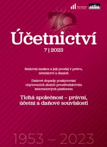 obálka časopisu Účetnictví 7/2023