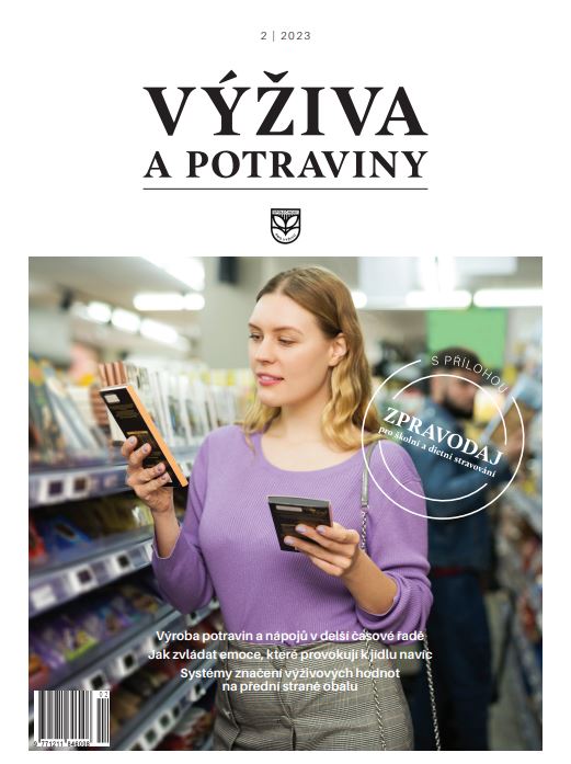 obálka časopisu Výživa, potraviny a zdraví 2/2023