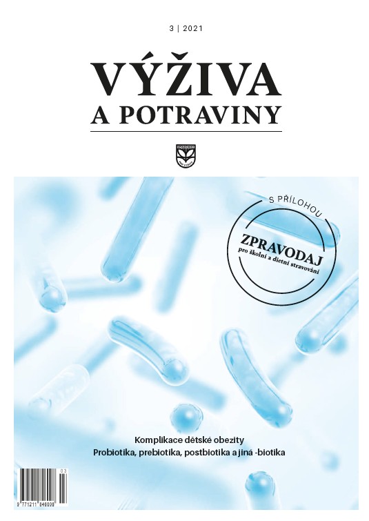 obálka časopisu Výživa, potraviny a zdraví 3/2021