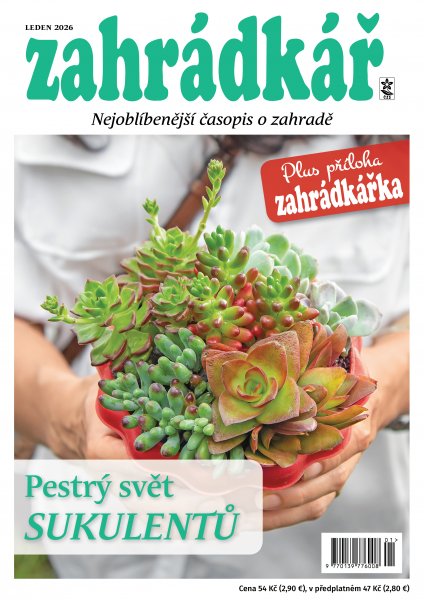 obálka časopisu Zahrádkář 1/2026