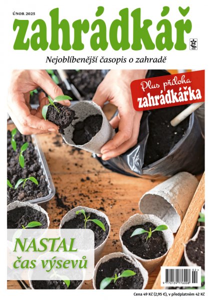 obálka časopisu Zahrádkář 2/2025