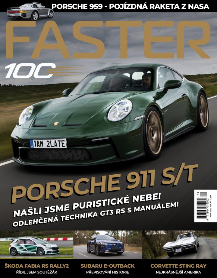 titulní strana časopisu Faster Magazine a jeho předplatné