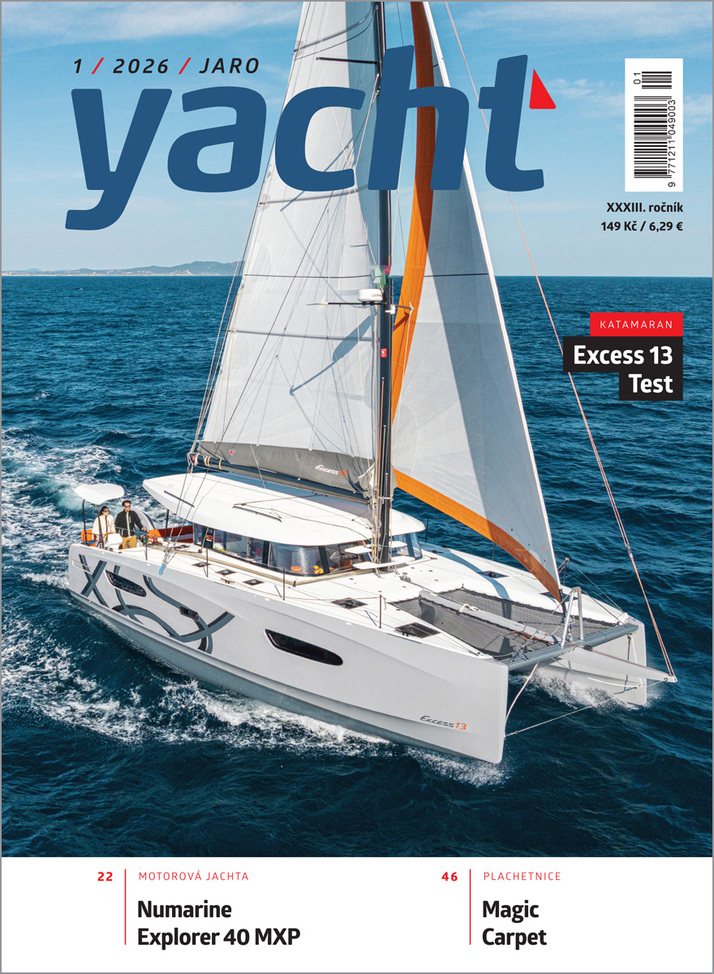 titulní strana časopisu YACHT a jeho předplatné