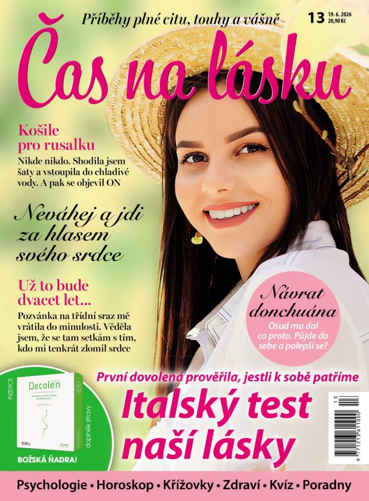 titulní strana časopisu Čas na lásku a jeho předplatné