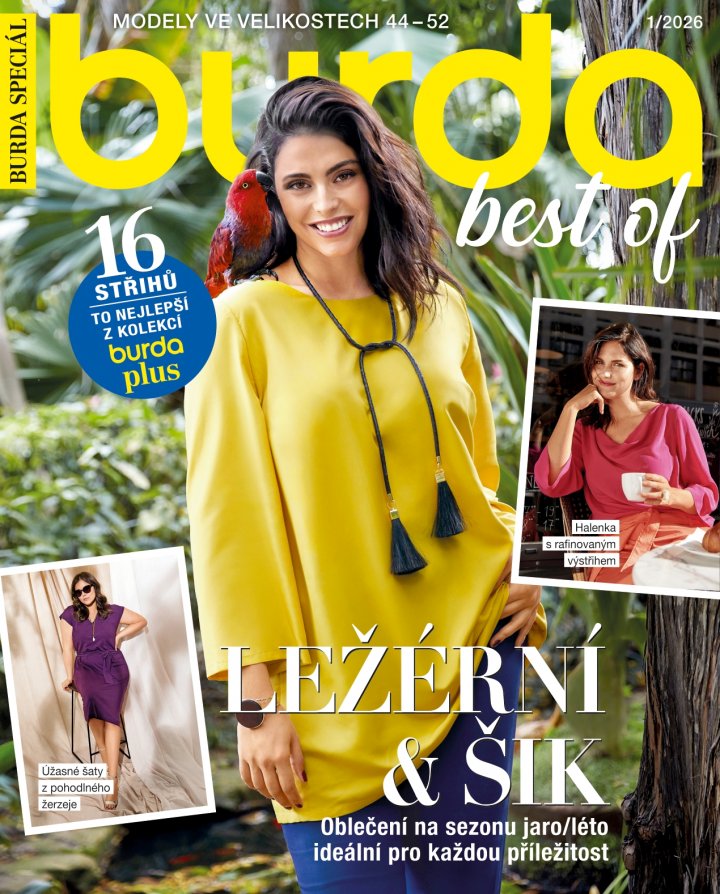titulní strana časopisu Burda Best of Plus a jeho předplatné