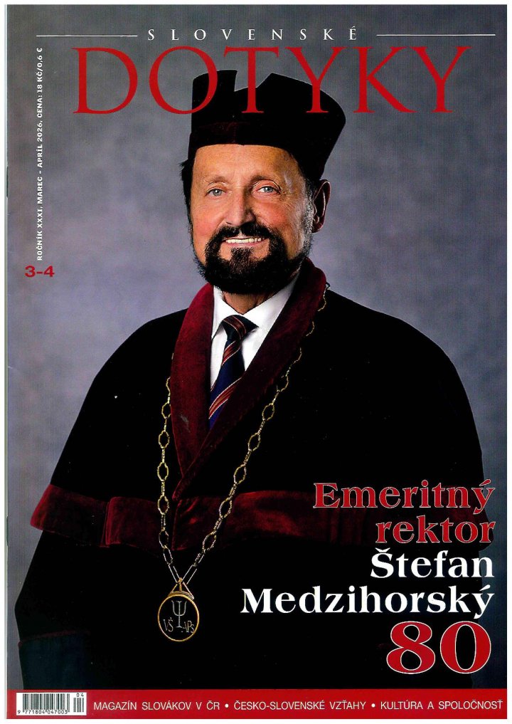 titulní strana časopisu Slovenské dotyky a jeho předplatné