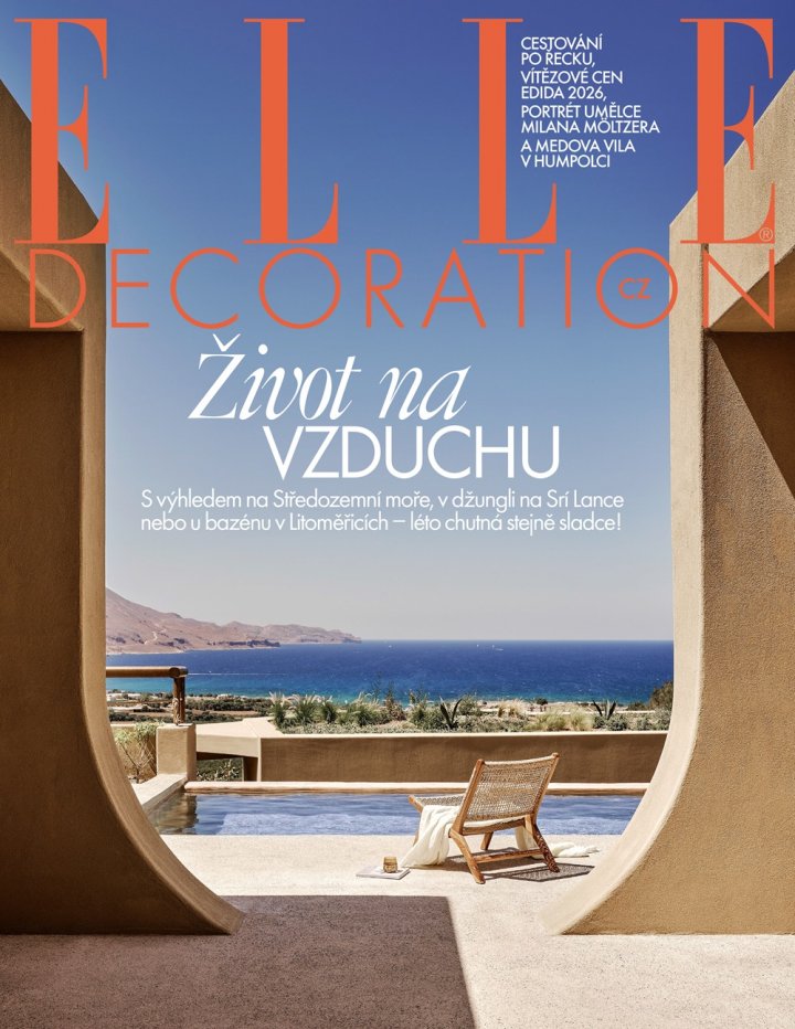 titulní strana časopisu Elle Decoration a jeho předplatné