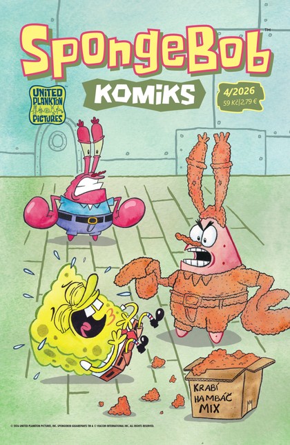 titulní strana časopisu SpongeBob komiks a jeho předplatné