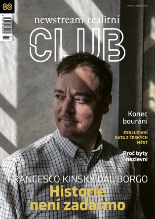 titulní strana časopisu Realitní Club  a jeho předplatné